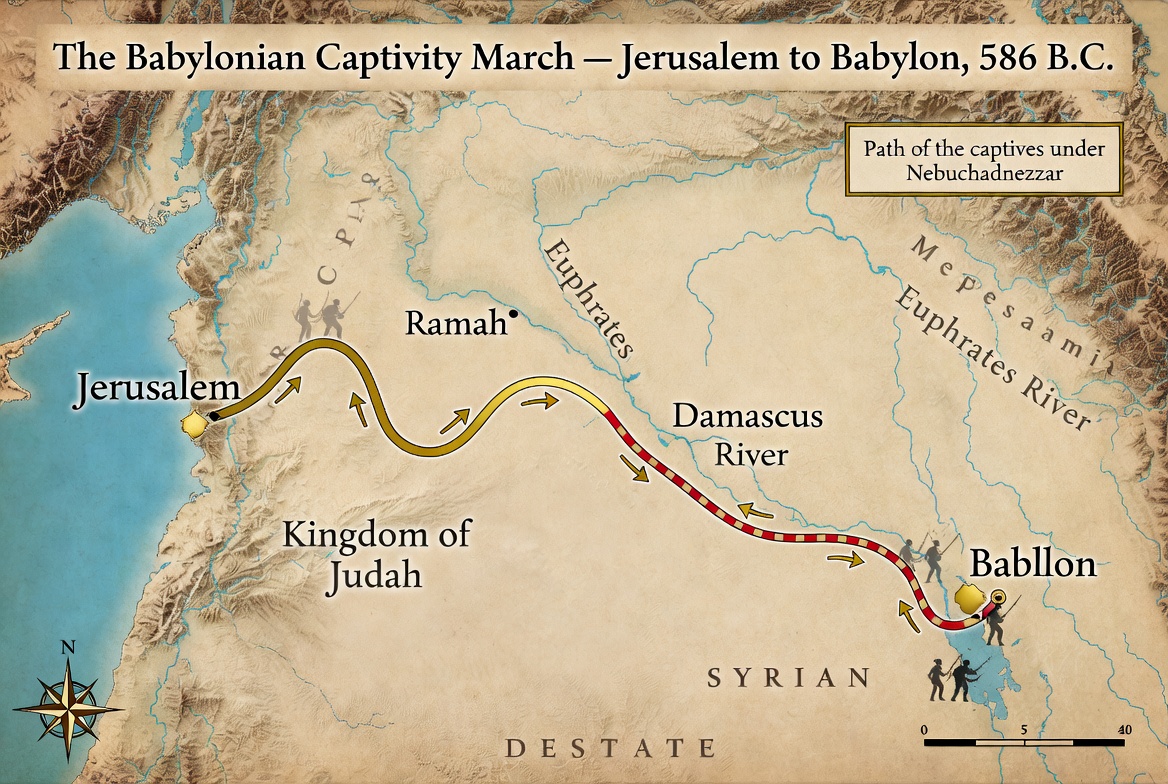 The Babylonian Captivity March — Jerusalem to Babylon — 586 B.C.