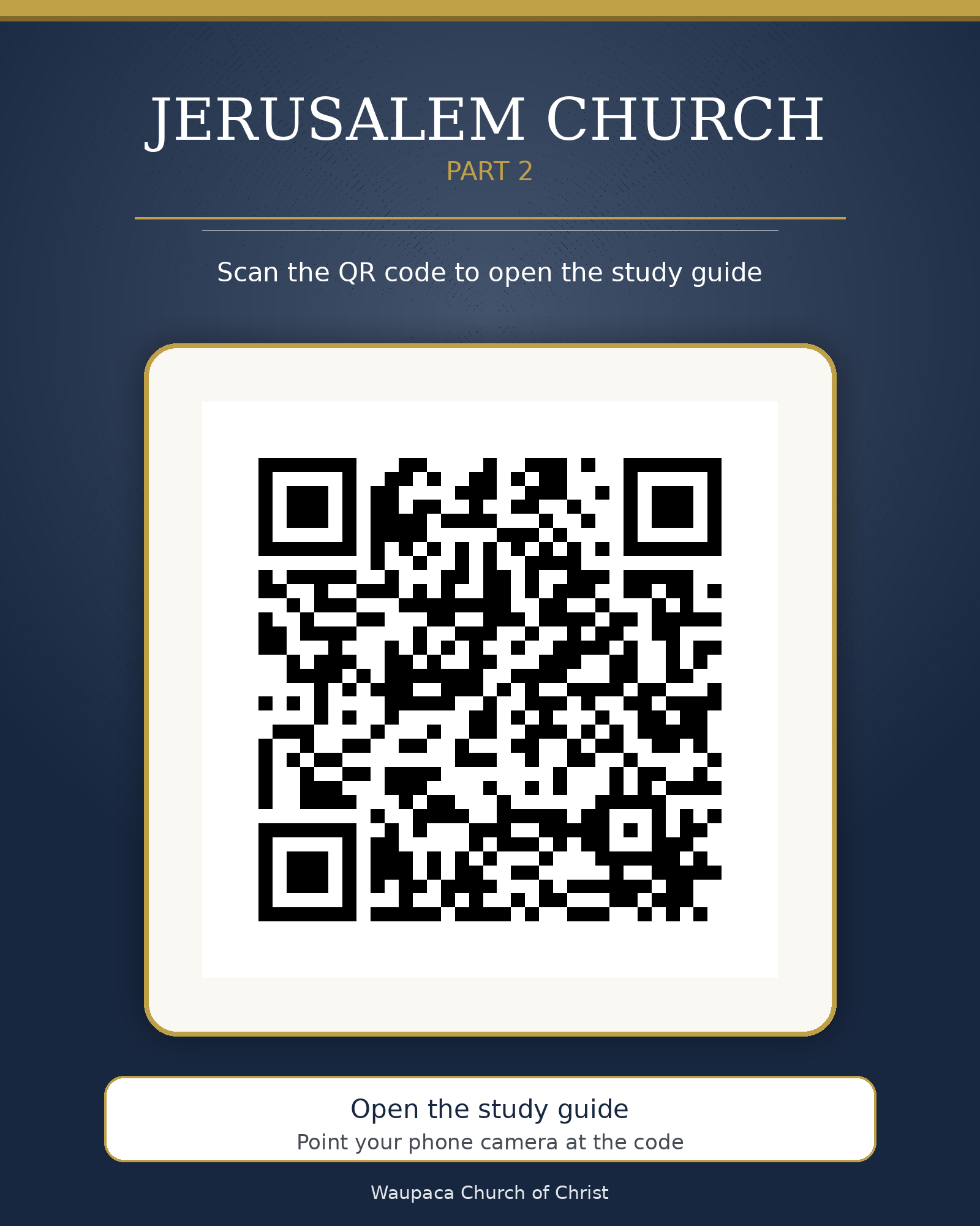 QR code for Jerusalem Church Part 2 study guide