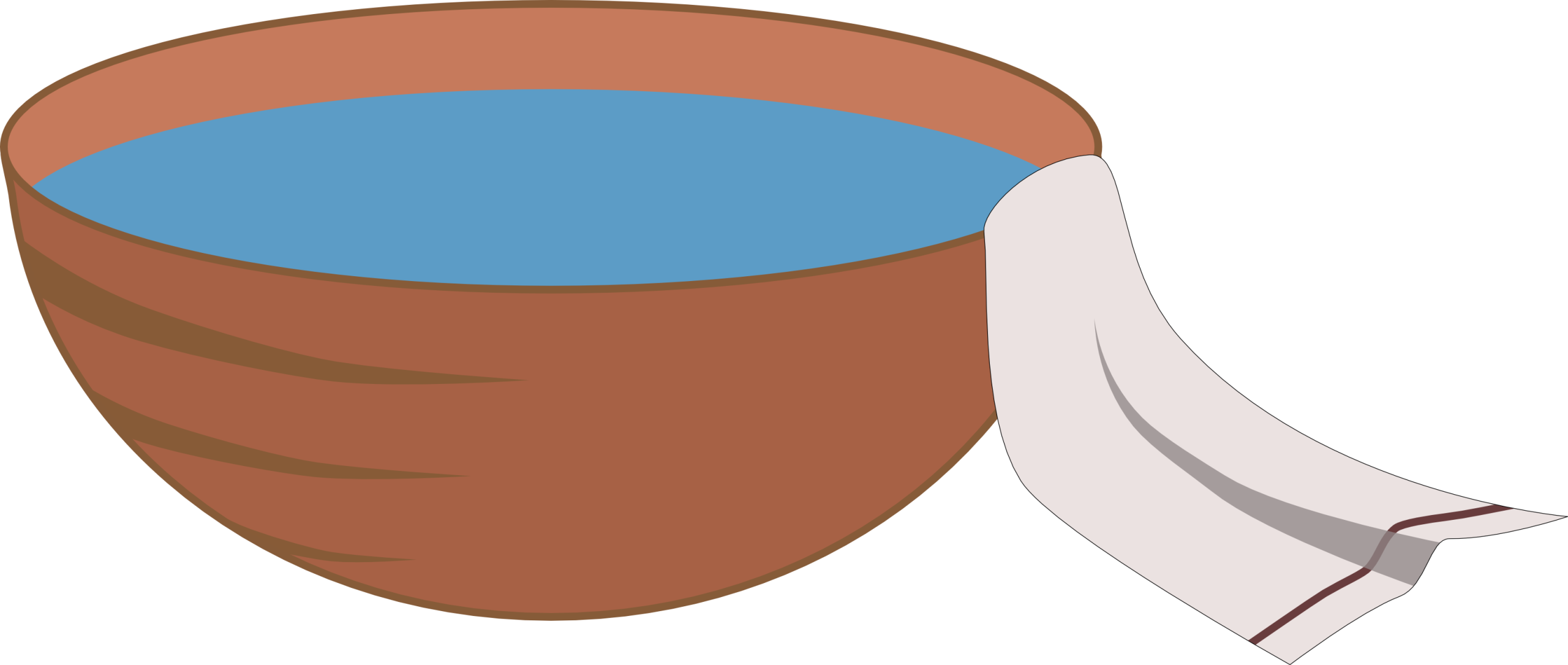 Water basin showing humble service