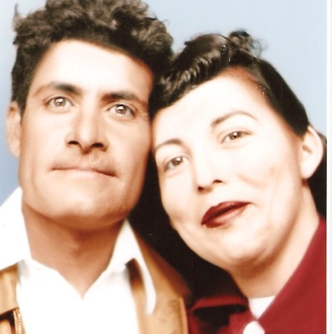 Family portrait of Rita and Pedro Tavarez